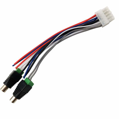 Picture of 1pc Power Input Speaker Wire Harness 10 Pin Plug RCA Compatible with Dual TBX10A Amplifier