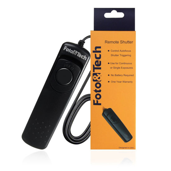 Picture of Foto&Tech Wired Remote Shutter Release Control Compatible with Nikon MC-DC2 for Nikon D3100