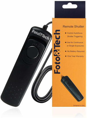 Picture of Foto&Tech Wired Remote Shutter Release RR-100 Replacement for GFX100 X-T30 X-T3 GFX 50S GFX50R X-H1 X-Pro2 X-T2 X-T1 X-T5 X-T20 X-T10 X-T100 X-E3 X-E2S X-E2 X-A5 X-A10 X100F X100T X70 X30 XF10