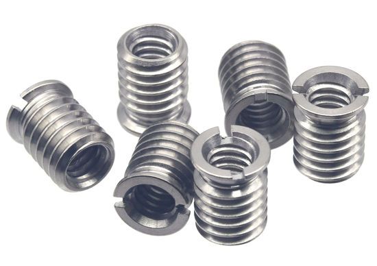 Picture of HITHUT Stainless Steel 1/4"-20 Female to 3/8"-16 Male Convert Screw Adapter 6 Pieces 12.5mm Height