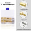 Picture of Csdtylh 400Pcs M2 Motherboard Standoffs&Screws&Nuts Kit, Hex Male-Female Brass Spacer Standoffs, Laptop Screws for DIY Computer Build, Electronic Projects, Raspberry Pi, Circuit Board etc.