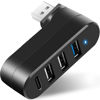 Picture of VIENON 4-Port USB 3.0 Hub [90°/180° Degree Rotatable], USB Splitter with 3 USB Ports & 1 USB C Power/Data Port, USB Extender for Laptop, Car, iMac, MacBook Air, MacBook Pro, and More