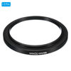 Picture of PATIKIL 46mm-52mm Metal Step Up Ring, 2 Pack Camera Lens Filter Adapter Ring Aluminum Filter Adapter Ring for Camera Lenses Hood, Black