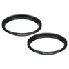 Picture of PATIKIL 49mm-52mm Metal Step Up Ring, 2 Pack Camera Lens Filter Adapter Ring Aluminum Filter Adapter Ring for Camera Lenses Hood, Black