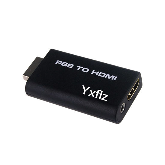 Picture of Yxflz PS2 to HDMI Converter, PS2 to HDMI Adapter with 3.5mm USB Power Cable Audio Output, Video AV Adapter for HDTV HDMI Monitor Support All PS2 Display Modes