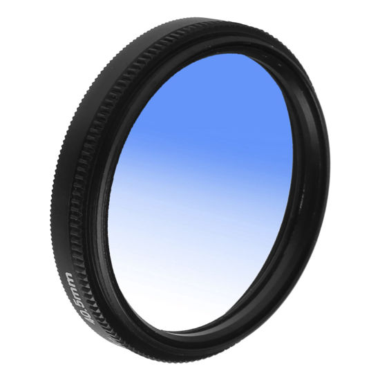 Picture of Lens Filter 40.5mm Gradient Filter Multilayer Coating Waterproof Gradual Colour Lens Filter for Camera Filters for Various Effects (Blue)