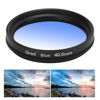 Picture of Lens Filter 40.5mm Gradient Filter Multilayer Coating Waterproof Gradual Colour Lens Filter for Camera Filters for Various Effects (Blue)