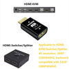 Picture of Woieyeks 4K HDMI EDID Emulator Passthrough Adapter,Female Port Connected to an External Display,for Extender/KVM Switch/AV Receiver/Video Splitters Support 3840x2160@60HZ,1080@60/120HZ(1 Pack)