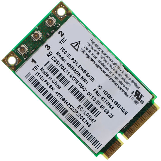 Picture of Deal4GO 4965AGN 802.11n 300Mbps Dual-Band Mini PCIe Wireless WiFi Adapter 42T0865 Replacement for Lenovo IBM ThinkPad X61 X60 T61 R61 Z60