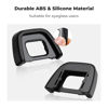 Picture of K&F Concept Eyepiece Cover & Hot Shoe Cover Kit, Viewfinder Protector Eyecup Eye Cup DK-23 for Nikon D7100 D7200 D300 D300s Camera Viewfinder