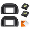 Picture of K&F Concept 2Pack Eyepiece Cover & Hot Shoe Cover Kit, Eyecup for Canon 77D 850D 800D 760D 750D 700D 650D 600D 550D 500D 450D 200D II 200D 100D 1500D, Viewfinder Protector Replace for Canon EF Eyecup