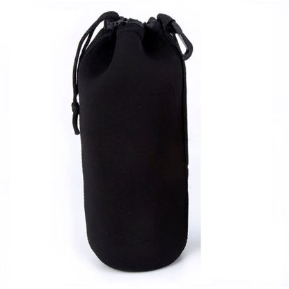 Picture of Aoyygg Waterproof Camera Lens Pouch Bag Case Size-S M L XL with Belt Loop for Travel, about 3mm Thick Neoprene Soft Storage Pouches Camera Protective Cases (XL)