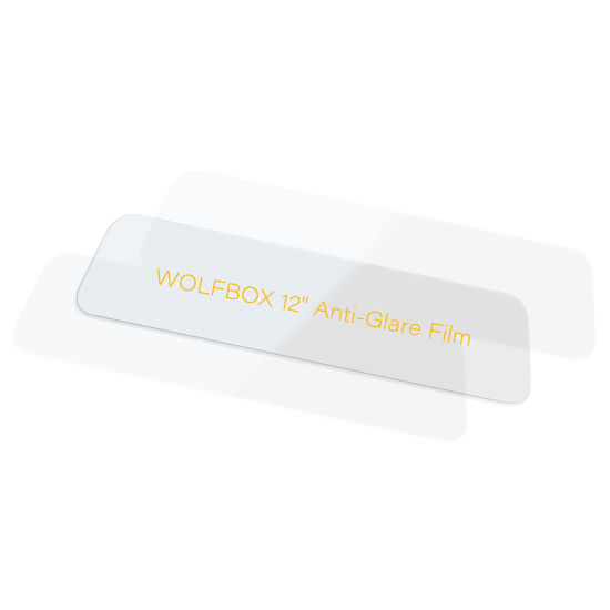 Picture of WOLFBOX 12inch PET Anti-Glare Film for Rear View Mirror Camera, Interior Rearview Mirror Anti Glare Membrane Anti-Scratch Sticker Safe Driving Protective Film(Suitable for G840S and G840H)