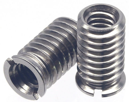 Picture of HITHUT Stainless Steel 1/4"-20 Female to 3/8"-16 Male Convert Screw Adapter 2 Pieces 16.5mm Height