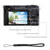 Picture of iDaPro Screen Protector for Sony Alpha A6700 6700 & Hand Lanyard [3+1 Pack] Tempered Glass Easy Installation