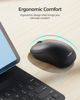 Picture of Nulea Wireless Bluetooth Mouse, Dual Mode Connectivity (Bluetooth 5.0 & 2.4G USB) Computer Mouse, Sleek, Portable, Compact Design in 10 Colors for iPad, Laptop & PC Use (Black)