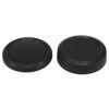 Picture of Haoge Camera Body Cap and Rear Lens Cap Cover Kit for Fujifilm X FX Mount Camera Lens Such as X-Pro1 X-Pro2 X-Pro3 X-T1 X-T2 X-T3 XT4 XE4 X-T10 X-T20 X-T30 X-E2 X-E2s X-E3 X-A10 X-A20 X-H1 X-A5 X-T100