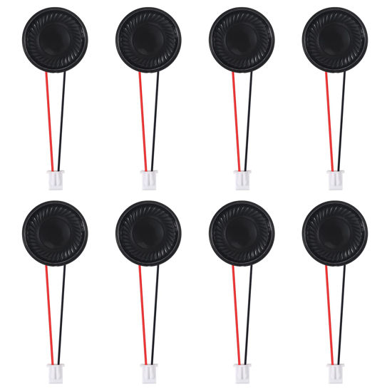 Picture of 8Pcs 8 Ohm 2W Speaker 8ohm Round 28mm Loud Speakers Compatible with Small Loudspeaker Audio MP3 MP4 Player Speaker