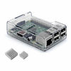 Picture of Raspberry Pi 3 b+ Case, iUniker Raspberry Pi 3 Model B+ Transparent Case with Raspberry Pi Heatsink for Raspberry Pi 3B+, 3B - Access to all ports (Clear)