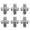 Picture of 6 Pack International Standard 1/4"-20 Male to 1/4"-20 Male Threaded Tripod Screw Adapter Standard Tripod Mounting Thread Camera Screw Adapter Converter,Precision Made