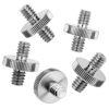 Picture of 6 Pack International Standard 1/4"-20 Male to 1/4"-20 Male Threaded Tripod Screw Adapter Standard Tripod Mounting Thread Camera Screw Adapter Converter,Precision Made