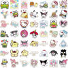 Picture of 100Pcs Cute Stickers Pack Hello Kitty Stickers MyMelody&Kurom Stickers Cinnamoroll Pompompurin Keroppi Pochaco Stickers Decals Assorteds Kawaii Sticker Gifts for Kids Teens Girls Adults