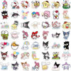 Picture of 100Pcs Cute Stickers Pack Hello Kitty Stickers MyMelody&Kurom Stickers Cinnamoroll Pompompurin Keroppi Pochaco Stickers Decals Assorteds Kawaii Sticker Gifts for Kids Teens Girls Adults