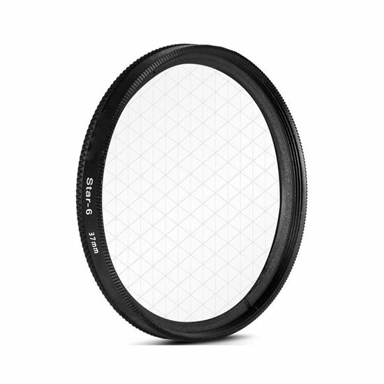 Picture of AKOAK 37mm 6-Point Star Filter for Cellphone or Camera Lens