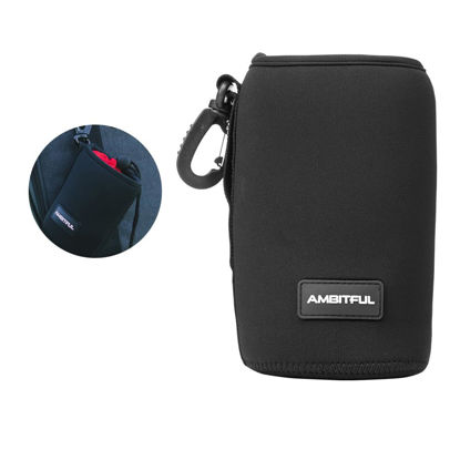 Picture of AMBITFUL Lensball Bag, Lens Case Lens Pouch Bag, with Thick Protective Neoprene for DSLR Camera Lens for Nikon, Sigma, Pentax, Sony, Fuji, Panasonic 7artisans ect Lens (6.69x3.93in LP-17)