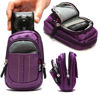 Picture of Navitech Purple Digital Camera Case Bag Compatible with The Canon PowerShot SX720 HS