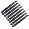 Picture of 8 Pack Chassis Hard Drive Mounting Plastic Rails Chassis Hard Drive Rails, Black