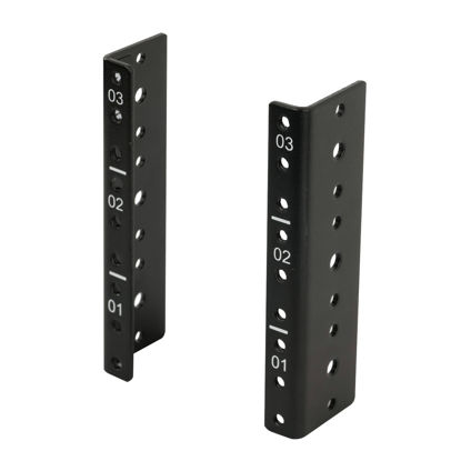 Picture of Tecmojo 3U Vertical Server Rack Rail Pair Kit DIY Rack Rails Kit, 12-24 Screws x48 Included to Mount Equipment 2U-20U