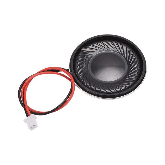 Picture of DMiotech 1W 8 Ohm 28mm Diameter DIY Magnetic Speaker Round Type Internal Replacement Loudspeaker with PH2.0/1.25mm-2P Terminal Line for Electronic