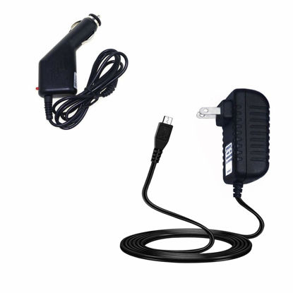 Picture of Car + Wall AC Charger Replacement for Amazon Kindle Paperwhite 3G, 6 High Resolution Display