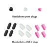 Picture of i-Tensodo 15 Pcs Anti Dust Plugs Covers Compatible with MacBook Pro 13 2020 M1 A2338 A2289 A2251/MacBook Pro 15 A1707 A1990 2016-2019,Silicone Dust Plugs, Black+Clear+Pink