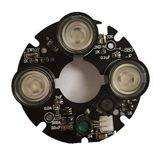 Picture of TRIPPER 3 IR led Spot Light Infrared 3X IR LED Board for CCTV Cameras Night Vision (53mm Diameter)