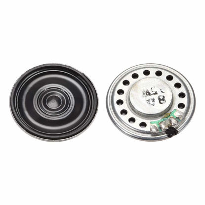 Picture of uxcell 0.5W 8 Ohm DIY Magnetic Speaker 28mm Round Shape Replacement Loudspeaker 2pcs