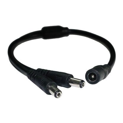 Picture of ESUMIC DC Power Female to Male Splitter Adapter Cable for LED Strip Light, 1 to 2