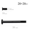 Picture of SGTKJSJS Computer Cooling Fan Mount Screws Case Fan Long Short Screws ， PC Fan Mount Screws Long Short Screws Kit（#6-32x30mm20PCS /M5x10mm20PCS）