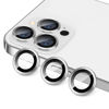 Picture of Hsefo Compatible with iPhone 13 Pro for 13 Pro Max Camera Lens Protector, Anti-Scratch Lens Cover 9H Tempered Glass Metal Camera Screen Protector Shockproof Camera Cover Ring -3 Pcs Silver