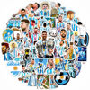 Picture of 50PCS Super Star Soccer Player Messi Stickers, Vinyl Waterproof Laptop Water Bottle Stickers for Aldults Boys Girls Teens,Messi FIFA World Cup Stickers Gift for Soccer Fan,