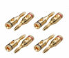 Picture of Accessonico 4 Pairs Gold Plated Speaker Banana Plugs - Open Screw Type Connector for Speaker Stereo Wire, Home Theater Audio (8 pcs/4 Red 4 Black)