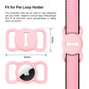 Picture of for Airtag Dog Collar Holder, DLENP Air Tag Protective Cat Airtag Dog Collar,Silicone AirTags GPS Tracking Accessories,Air Tags with Bone Pattern (1 Pack(Pink))