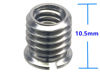 Picture of HITHUT Stainless Steel 1/4"-20 Female to 3/8"-16 Male Convert Screw Adapter 2 Pieces 10.5mm Height