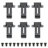 Picture of Estink Radio Belt Clip Replacement, Pack of 6 Portable Metal Radio Belt Clamp with Screw Replacement Belt Kenwood TK 208 TK 308 Baofeng BF 888S, Black