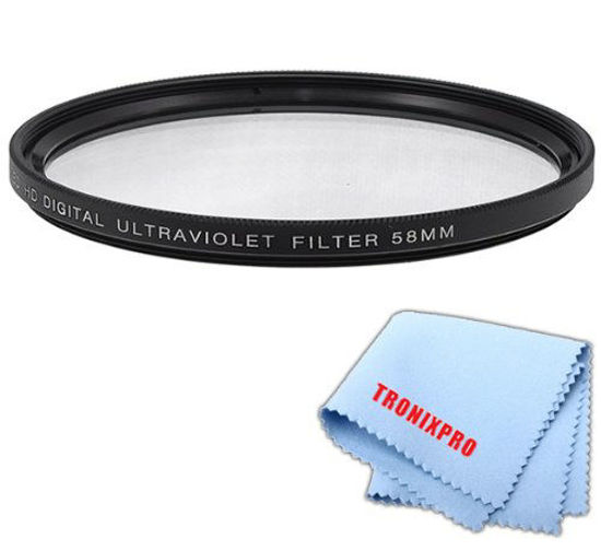 Picture of 58mm Pro series Multi-Coated High Resolution Digital Ultraviolet Filter For Canon EF-S 55-250mm f/4-5.6 IS II Lens, Canon EF-S 18-55mm f/3.5-5.6 IS STM Lens, Canon EF 75-300mm f/4-5.6 III USM Lens,