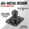 Picture of Bulletpoint Metal 4-Hole AMPS Base Mount with 20mm (0.787 inches) Mounting Ball