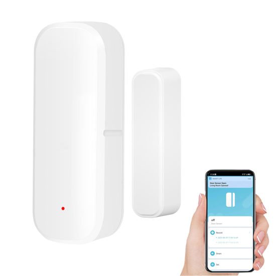 Picture of Smart WiFi Door Sensor: Wireless Window Sensor with App Notification Alert, Tuya Door Open Contact Sensor for Home Security, No Hub Required, Compatible with Alexa Google Assistant