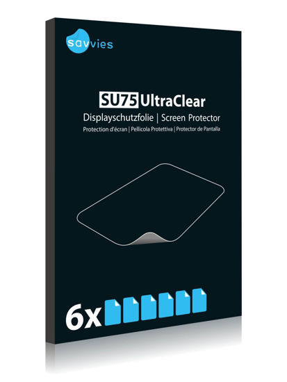 Picture of 6X Savvies Ultra-Clear Screen Protector for Shimano Steps SC-E6010, accurately Fitting - Simple Assembly - Residue-Free Removal