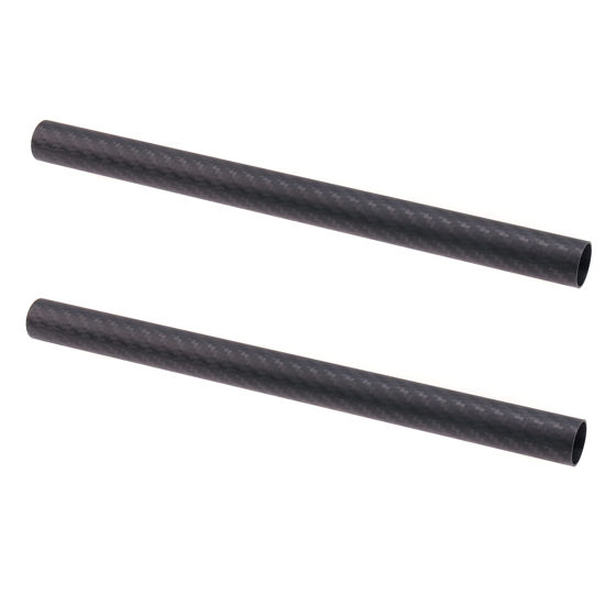 Picture of Foto4easy 8 Inch 19mm Carbon Fiber Rod for 19mm Rail Rod Support System Matte Box Follow Focus - Pack of 2